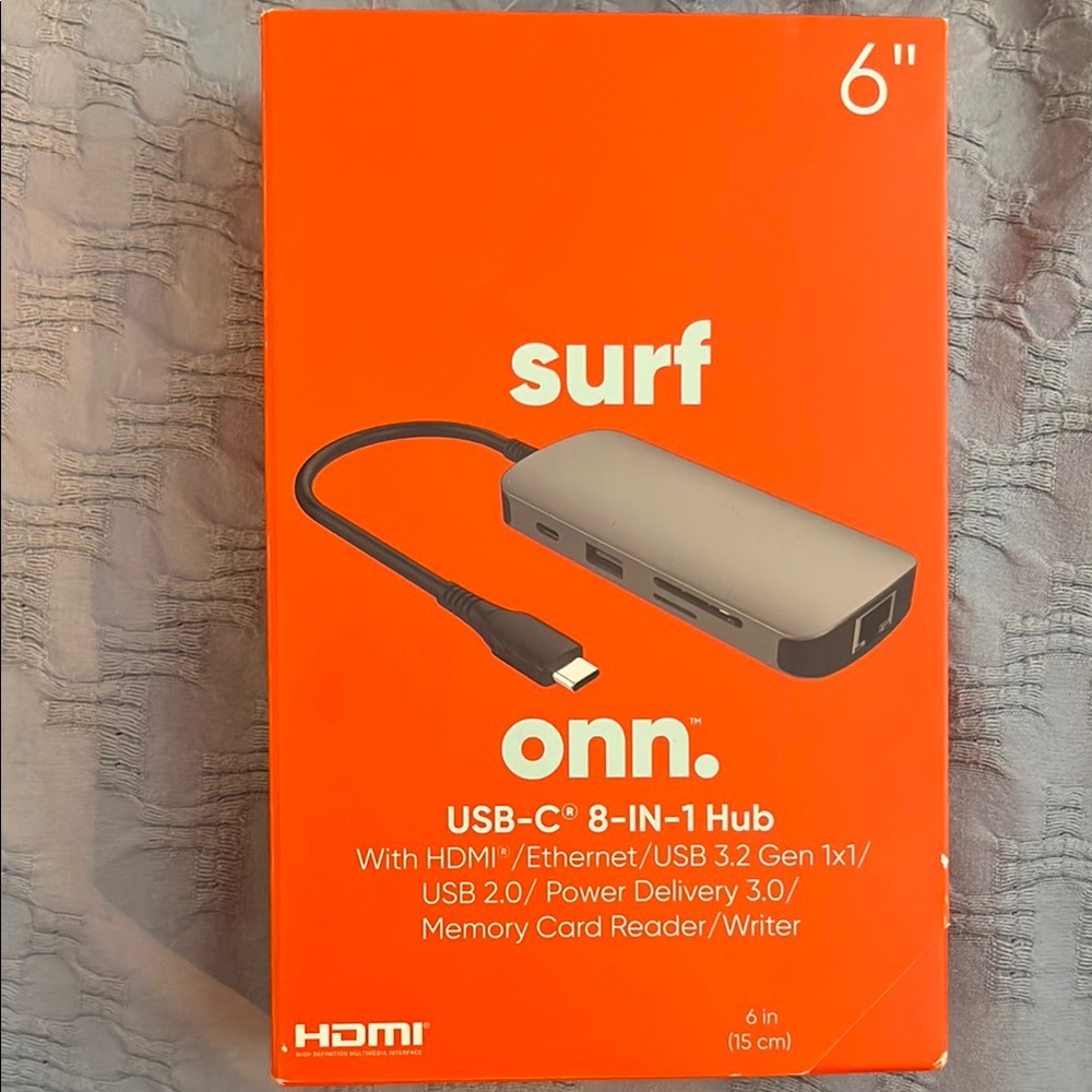 On Running Gray USB Hub with HDMI and Multiple Ports